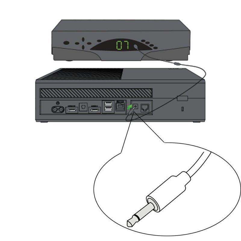 TNP Products TNP IR Emitter Extender Extension Cable (10 Feet) - 3.5mm Jack Infrared Red Transmitter Blaster Blink Eye Wire Cord Compatible with IR Repeater Extender System Kit, Xbox One (1 IR Eye Emitter) - Image 5